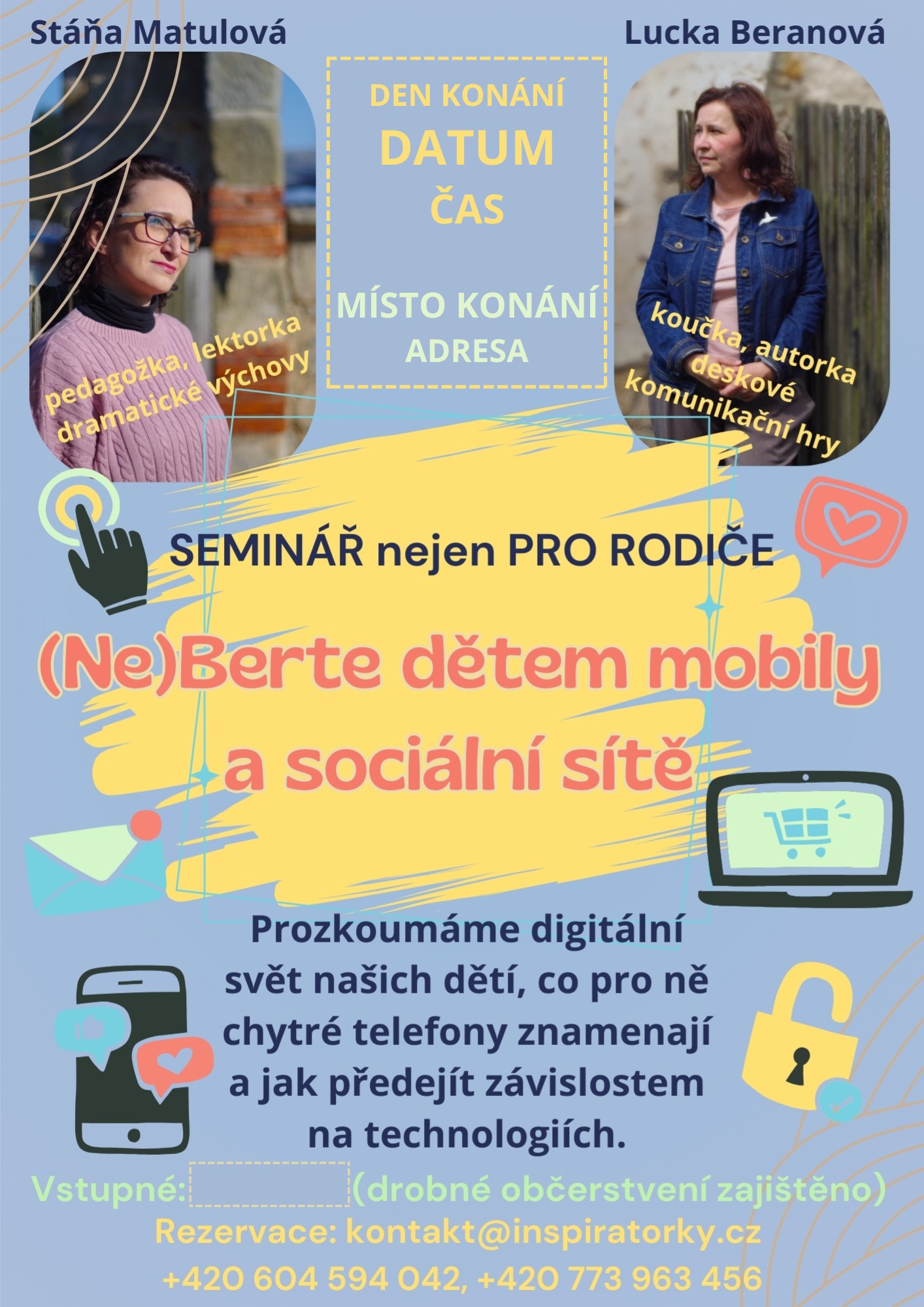 Leták Seminář na téma Digisvět