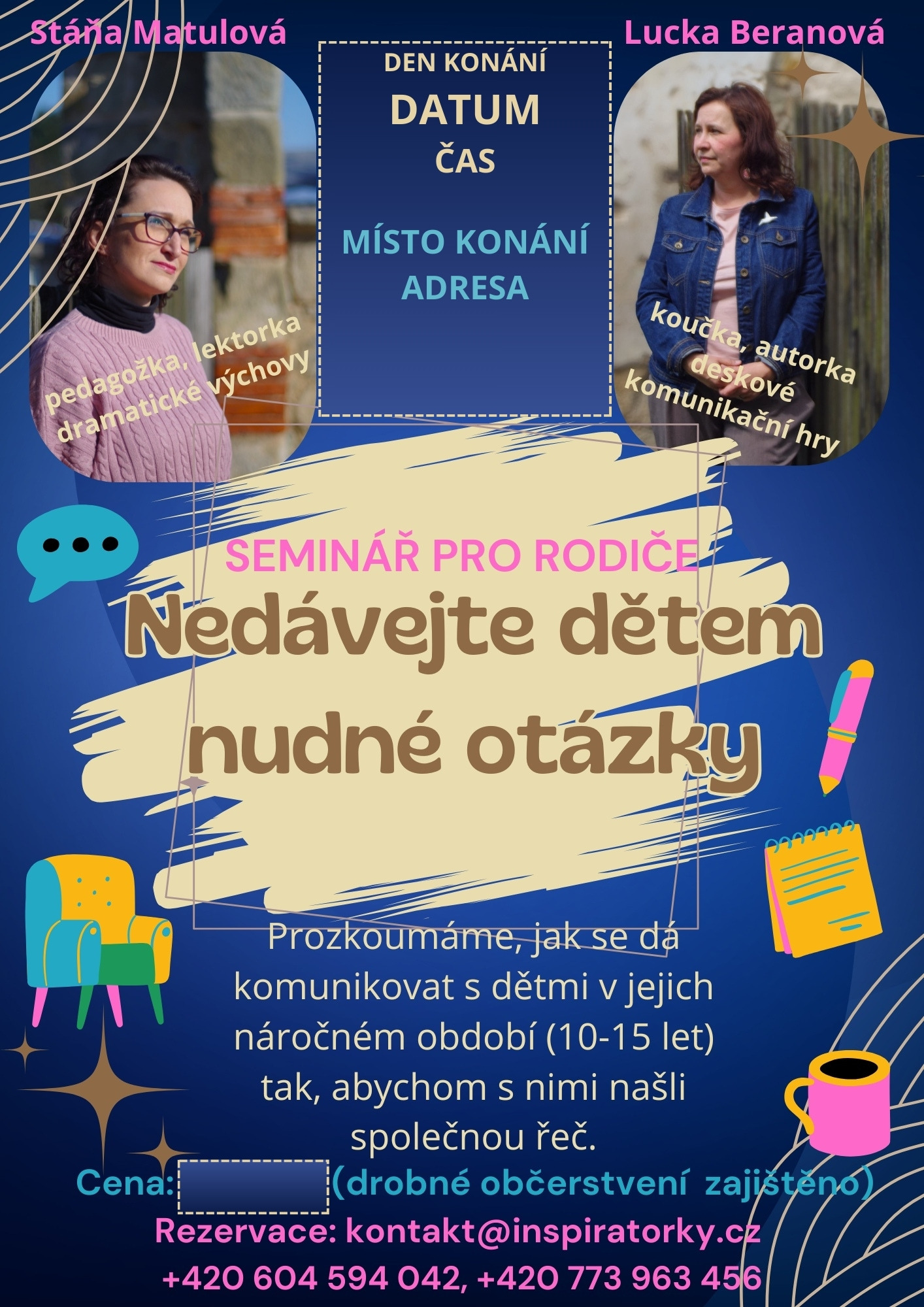 Leták Seminář na téma Komunikace